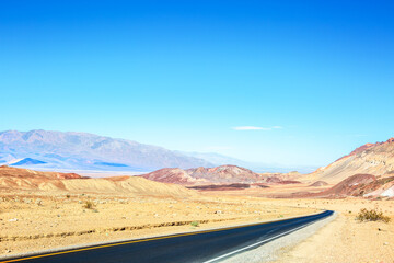 View from Artist's Drive, Death Valley National Park, Inyo County, California, United States.