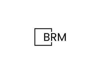 BRM Letter Initial Logo Design Vector Illustration