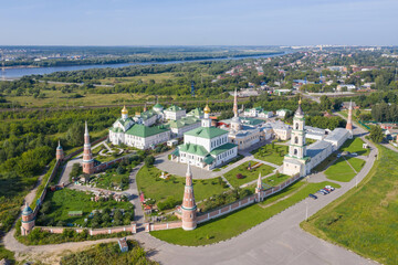 Aerial view of Staro-Golutvin monastery. Kolomna, Moscow Oblast, Russia.