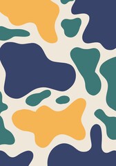 Abstract background streamlined shapes colorful