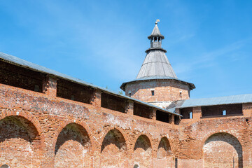 Zaraysk Kremlin is one of the best preserved fortresses in the country. Moscow Oblast, Russia.