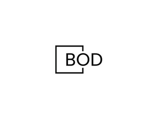 BOD Letter Initial Logo Design Vector Illustration