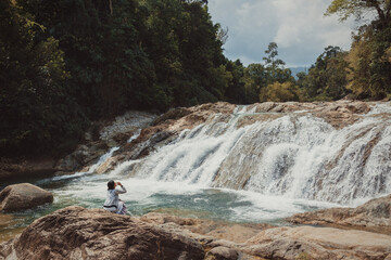 Manorah Waterfall National Park in Phatthalung,Thailand