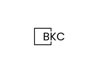 BKC letter initial logo design vector illustration