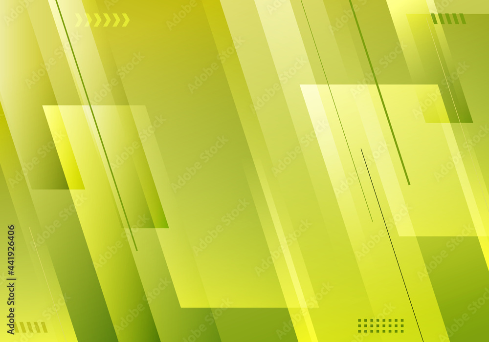 Wall mural abstract simple background green gradient color diagonal stripes and line layered minimal style.