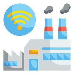 factory flat icon