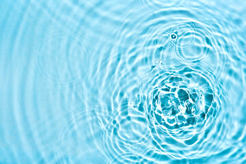 Abstract transparent liquid background with concentric circles and ripples. Spa beauty concept....