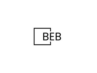 BEB Letter Initial Logo Design Vector Illustration