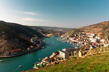 The bay of Balaklava. Sevastopol. Crimea. Russia - obrazy, fototapety, plakaty