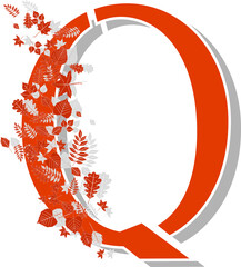 alphabet, alphabetic, art, autumn, autumn alphabet, bright, character, collection, color, colorful, decoration, decorative, design, education, foliage, font, forest, golden, isolated, layout, leaf, le