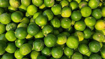 Closeup green lime texture background.