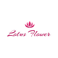 lotus flower logo vector design. for logo template