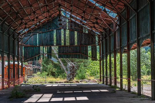 Canfranc, Spain: 17.08.2018. It is a railway station located in the municipality Spanish of Canfranc (Huesca), close to the border with France. It was inaugurated in 1928