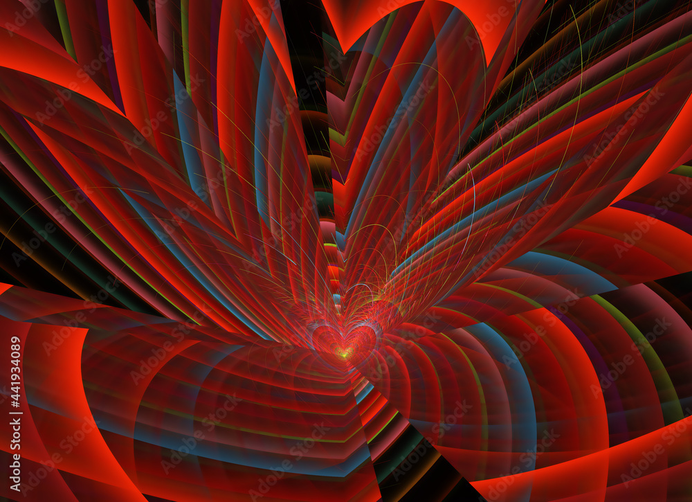 Poster abstract fractal textured background a computer-generated illustration, texture