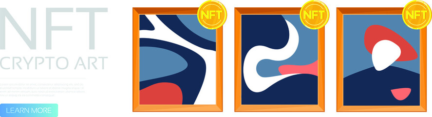 sale of art painting with nft cryptocurrency