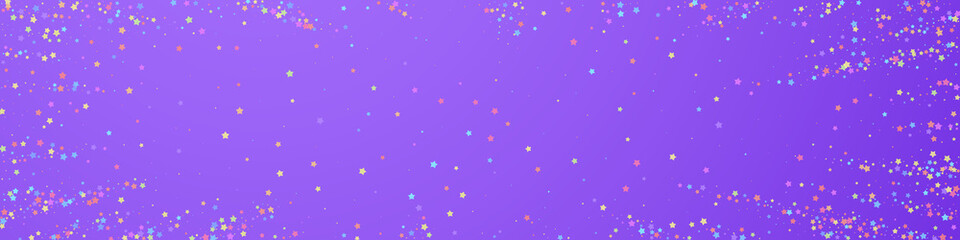 Festive energetic confetti. Celebration stars. Col