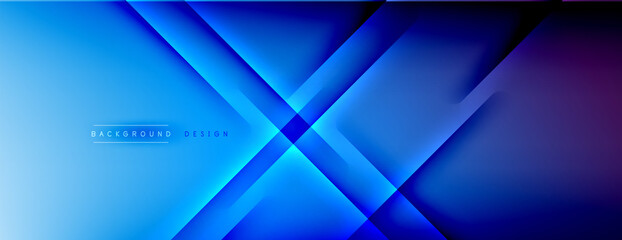 Abstract background. Shadow lines on bright shiny gradient background.