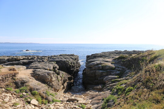 
Landscape of Brittany, port of Kerroch