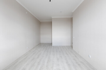 Modern white minimalist interior blank wall. Rooms in the apartment.