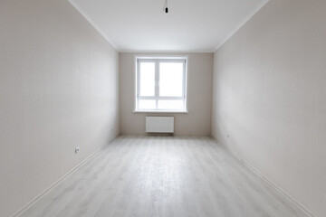 Modern white minimalist interior blank wall. Rooms in the apartment.