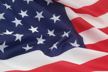 USA flag as background. United States flag as patriotic symbol.