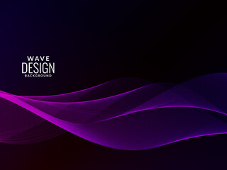 Abstract elegant modern color wave decorative design background