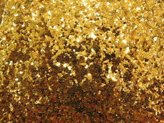 Gold Glitter Hintergrund gl&auml;nzend