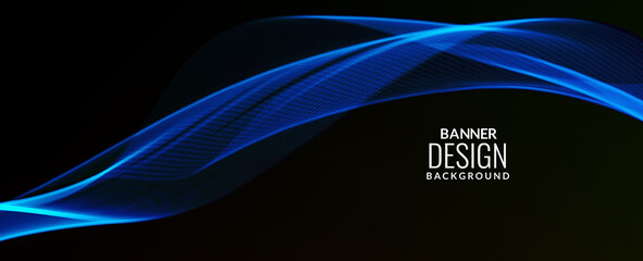 Abstract background modern colorful wave banner background pattern