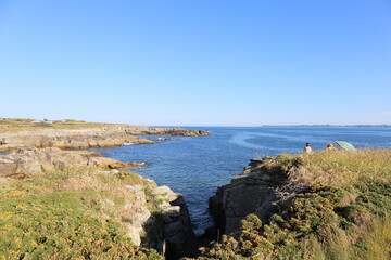 Obraz premium Landscape of Brittany, port of Kerroch