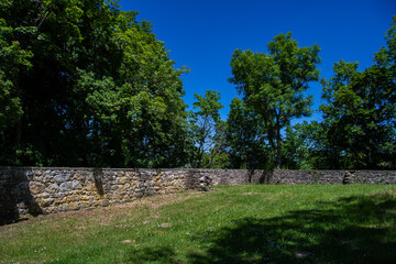 The old ruins of Dollendorf Castle in Schloßthal