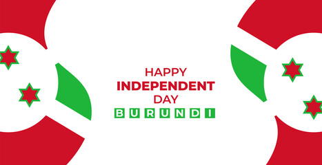 Vector illustration of Burundi independence day.