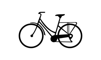 classic bike vector icon