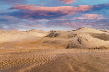 Fototapeta na wymiar The Lancelin Sand Dunes in Western Australia.