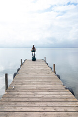 Peace on the lake, acroyoga and relaxation on the lake