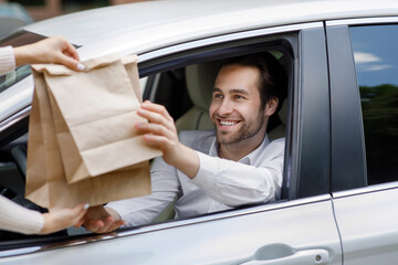 Fast car delivery at town, online food ordering and shopping, small business support, new normal...