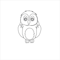 Line Art of Owl