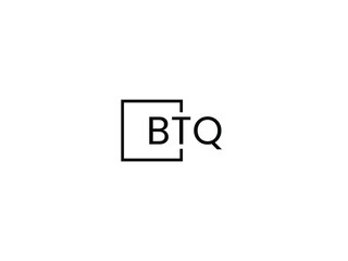 BTQ Letter Initial Logo Design Vector Illustration