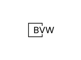 BVW letter initial logo design vector illustration