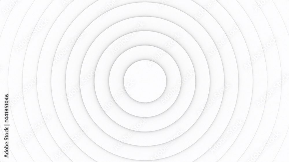 Poster background with a pattern of many rings, computer generated. 3d rendering of abstract circle set