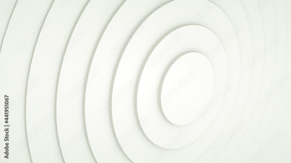 Poster background with a pattern of many rings, computer generated. 3d rendering of abstract circle set