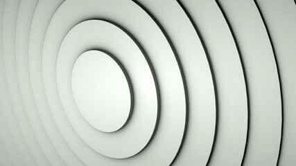 Background with a pattern of many rings, computer generated. 3d rendering of abstract circle set