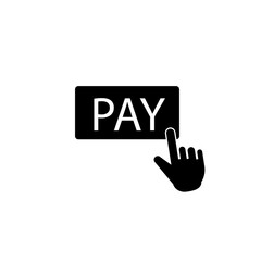 Pay icon logo design template flat trendy