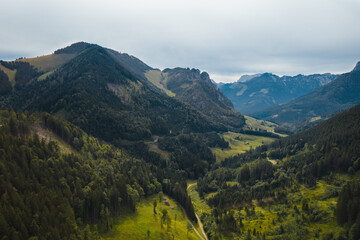Fototapeta premium Road in alps