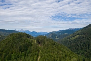Fototapeta na wymiar Alps aerial landscape