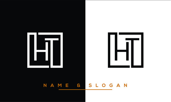 HT,  TH,  H,  T  Abstract Letters Logo Monogram