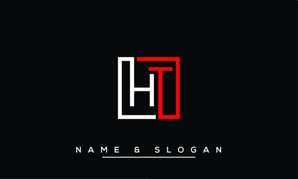 HT,  TH,  H,  T  Abstract Letters Logo Monogram
