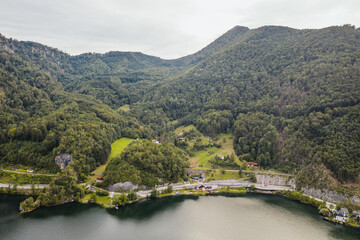 Traunsee lake in Gmunden