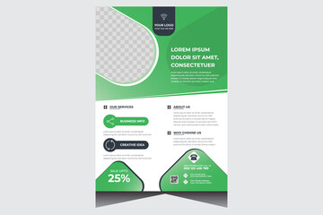 Creative promotional modern business flyer design template