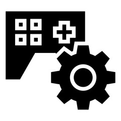 game solid glyph icon