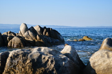 rocks in the sea